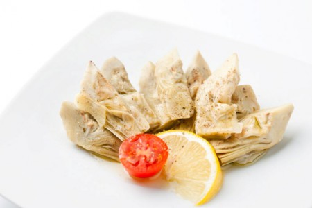 alcachofas con jamón